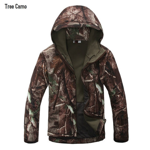 Waterproof Shark Skin Soft Shell Jacket or Pants Men Tactical Camouflage  Jacket Winter Autumn Coat Military Clothes